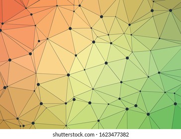 Abstract Low Polygon gradient Generative Art background illustration