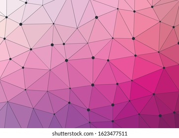 Abstract Low Polygon gradient Generative Art background illustration