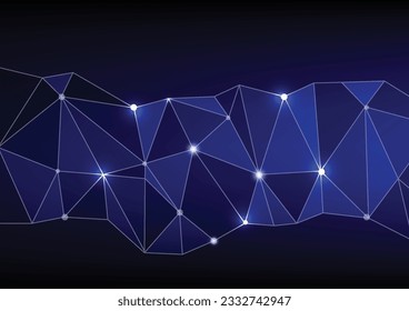 abstract low polygon harmony color background.