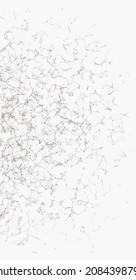 Abstrakte Low-Polygon-Mesh-Farbe Generative Art-Hintergrund-Illustration
