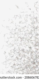 Abstract Low Polygon Mesh color Generative Art background illustration