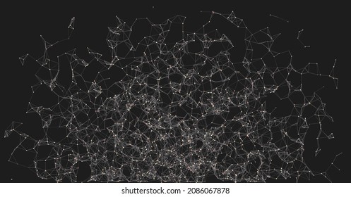 Abstract Low Polygon Mesh color Generative Art background illustration