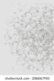 Abstract Low Polygon Mesh color Generative Art background illustration