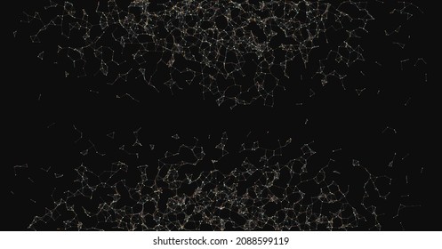 Abstract Low Polygon Mesh color Generative Art background illustration