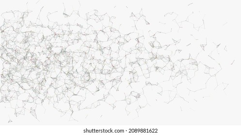 Abstract Low Polygon Mesh color Generative Art background illustration