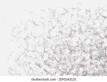 Abstract Low Polygon Mesh color Generative Art background illustration