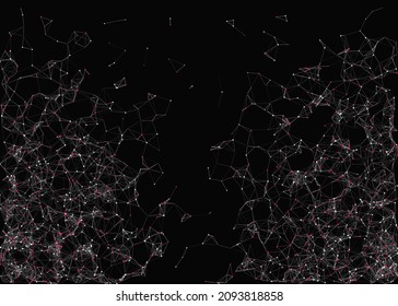 Abstract Low Polygon Mesh color Generative Art background illustration