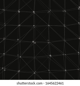 Abstract Low Polygon Mesh Generative Art background illustration