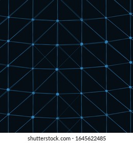 Abstract Low Polygon Mesh Generative Art background illustration