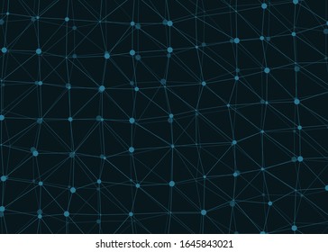 Abstract Low Polygon Mesh Generative Art background illustration