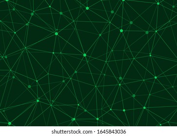 Abstract Low Polygon Mesh Generative Art background illustration