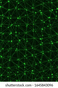 Abstract Low Polygon Mesh Generative Art background illustration