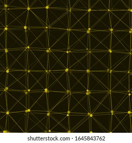 Abstract Low Polygon Mesh Generative Art background illustration