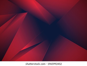 Resumen del color de gradiente rojo de polígono bajo en la textura de fondo triangular. Ilustración del vector
