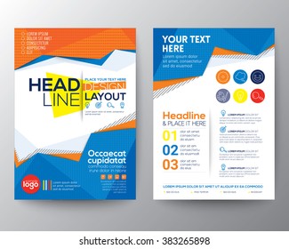 Abstract low polygon triangle shape background for Poster Brochure Flyer design Layout vector template in A4 size