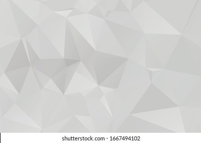 Abstract Lowpoly vector Gray background. Template for style design