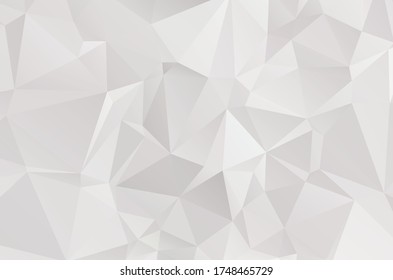 Abstract Lowpoly vector Gray background. Template for style design