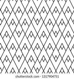 Abstract lozenges seamless pattern. Geometric repeat with rhombs.