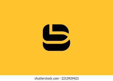 Abstract LS, SL, L, S Letters Logo Monogram icon.
