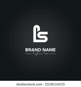 Abstract LS SL Letters Monogram Logo Design. Initial Vector Template.