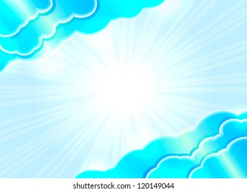 abstract luminous cloud template