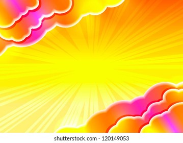 abstract luminous cloud template