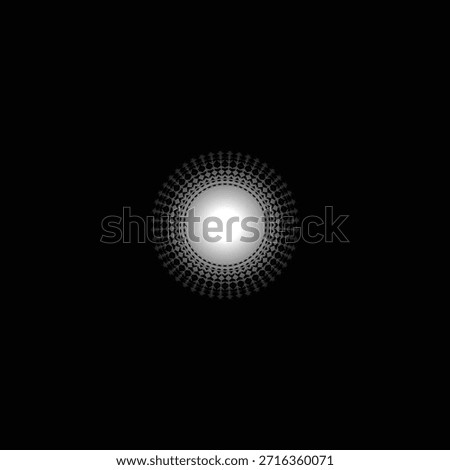 Abstract luminous core with intricate geometric radial pattern on a deep black background, symbolizing infinite depth.