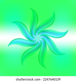 Abstract luminous shape. Vector illustration. Motion colorful neon background. 