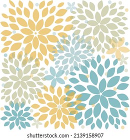 Abstract lush multicolored flowers on a white background. Poster or poster, for printing on a T-shirt or shopping bag