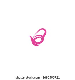 Abstract Luxurious Colorful Gradient Butterfly logo Ideas. Inspiration logo design. Template Vector Illustration. Isolated On White Background