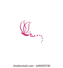 Abstract Luxurious Colorful Gradient Butterfly logo Ideas. Inspiration logo design. Template Vector Illustration. Isolated On White Background