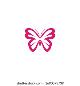 Abstract Luxurious Colorful Gradient Butterfly logo Ideas. Inspiration logo design. Template Vector Illustration. Isolated On White Background