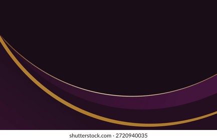 Abstrakter luxuriöser dunkelvioletter Hintergrund und goldene glitzernde Punkte Luxus. eleganter moderner Hintergrund. Vektorgrafik 