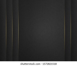 Abstract Luxury background. Black and gold lines. Vector illustration. 