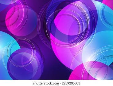 Abstract luxury background with circular geometric pattern. Element of modern circular overlapping layers and lines. Vector illustration