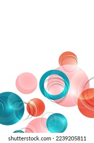 Abstract luxury background with circular geometric pattern. Element of modern circular overlapping layers and lines. Vector illustration
