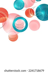 Abstract luxury background with circular geometric pattern. Element of modern circular overlapping layers and lines. Vector illustration