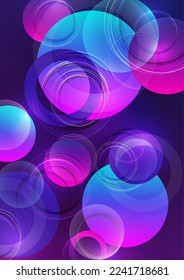 Abstract luxury background with circular geometric pattern. Element of modern circular overlapping layers and lines. Vector illustration