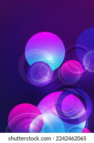 Abstract luxury background with circular geometric pattern. Element of modern circular overlapping layers and lines. Vector illustration