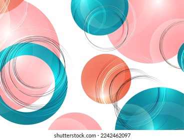 Abstract luxury background with circular geometric pattern. Element of modern circular overlapping layers and lines. Vector illustration