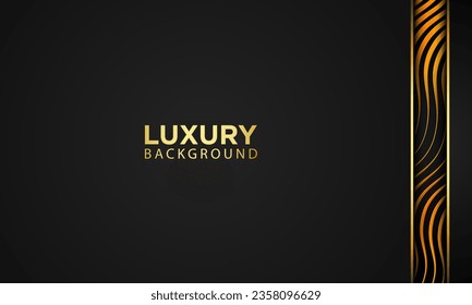 Resumen Diseño De Fondo De Lujo. Diseño lujoso y dorado de fondo moderno. Ilustración del vector