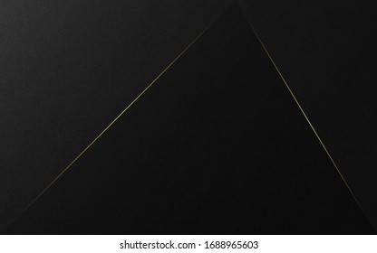 Abstract luxury background. Diagonal gold lines on black texture background. Vector illustration. 