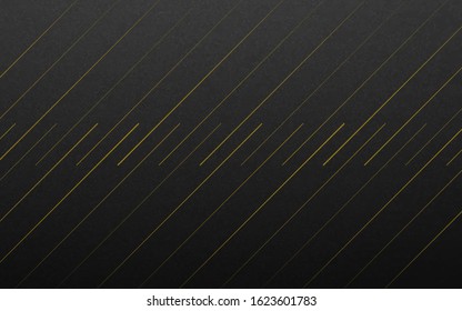 Abstract luxury background with diagonal golden lines. Line stripe pattern on black background