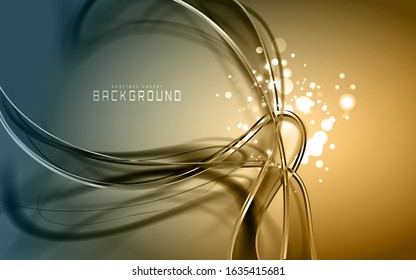 Abstract luxury background. Expensive vector frame with glowing fibers.
