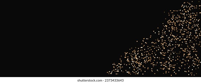 Resumen de fondo de lujo geométrico sobre fondo negro con espacio en blanco en el centro para texto. Fondo dorado minimalista.
