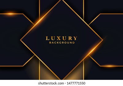 Abstract luxury background with gold elements. Graphic design element for invitation, cover, background. Elegant decoration