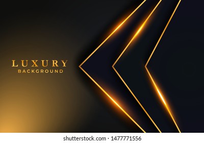 Abstract luxury background with gold elements. Graphic design element for invitation, cover, background. Elegant decoration