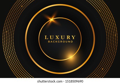 Abstract luxury background with gold elements. Graphic design element for invitation, cover, background. Elegant decoration