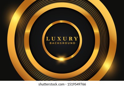 Abstract luxury background with gold elements and shiny effect. Graphic design element for invitation, cover, background. Elegant decoration