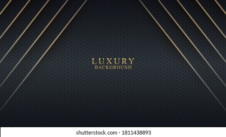 Abstract luxury background with golden element and space to text. Vector Illustration